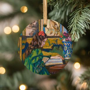 Madeleine Reading Armand Guillaumin Ceramic Tree Decoration