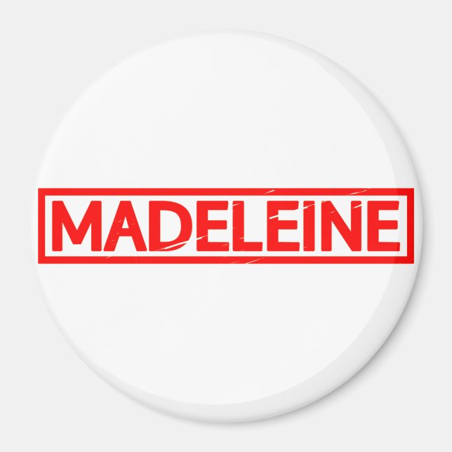 Madeleine Stamp Magnet (Front)