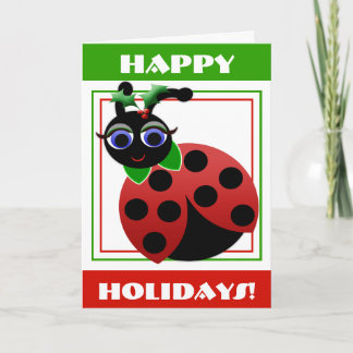 Madeleine Toon Ladybug Holiday! Card