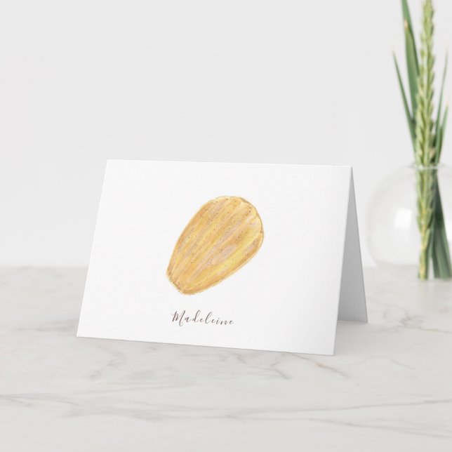 Madeleine watercolor card (Front)