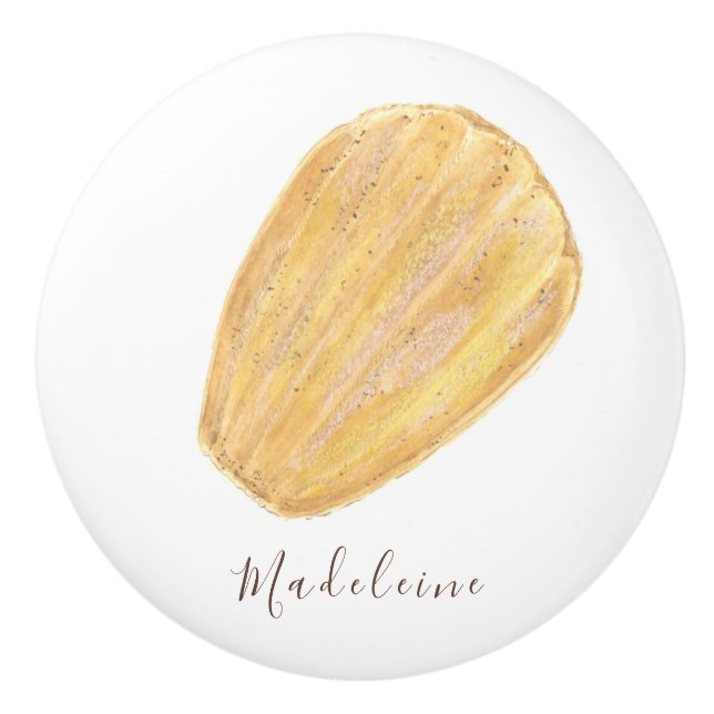 Madeleine watercolor ceramic knob (Front)