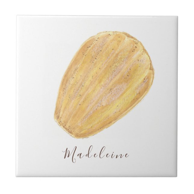 Madeleine watercolor tile (Front)