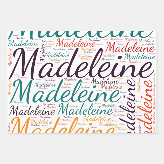 Madeleine Wrapping Paper Sheet (Front)