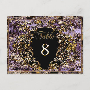 Madelina Plume Victorian Table Number Card