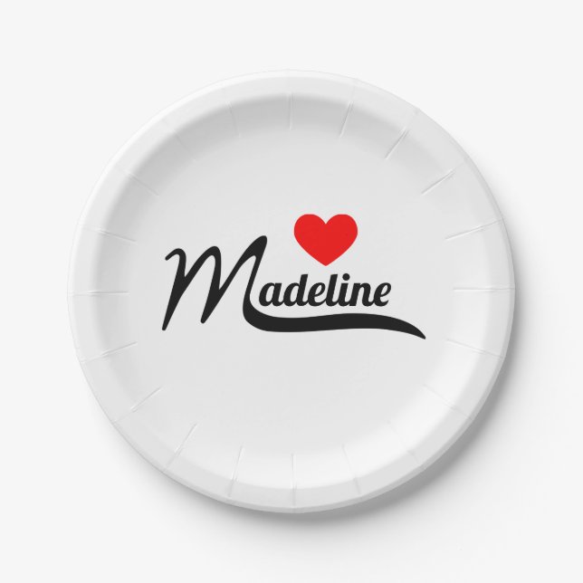 Madeline Paper Plate (Front)
