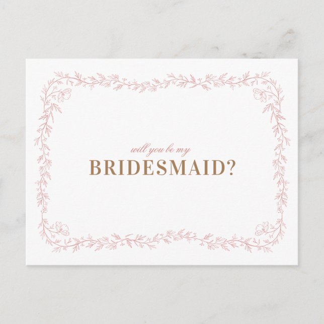 Madeline Will you be my bridesmaid Cards (Front)