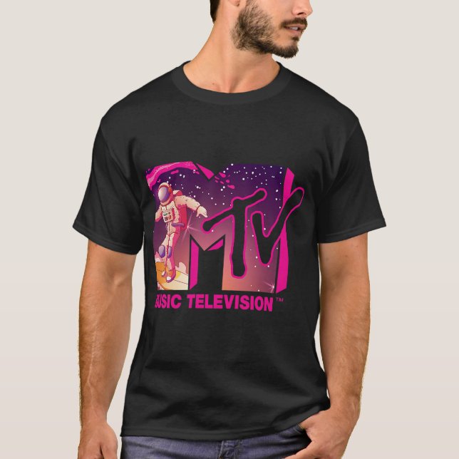 Mademark x MTV - Official MTV Logo - Surfing Astro T-Shirt (Front)