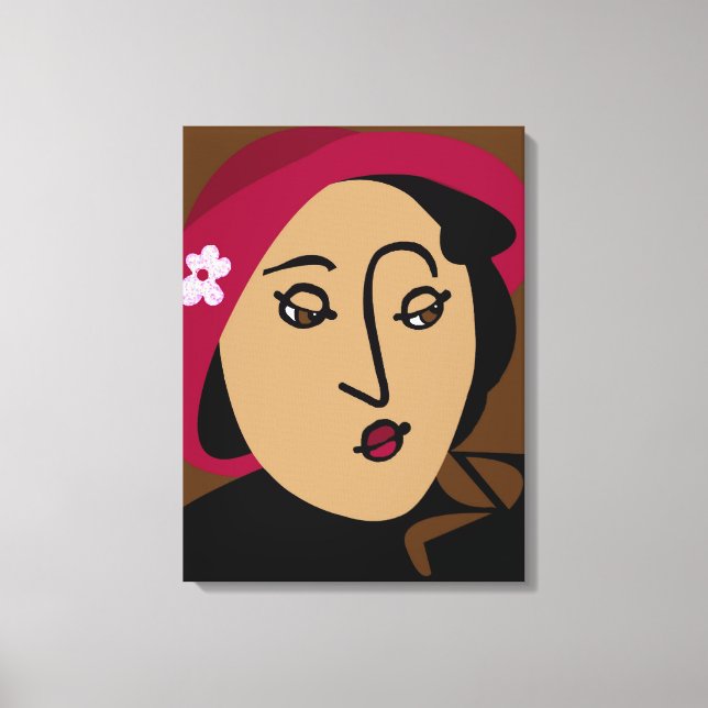 Mademoiselle Canvas Print (Front)