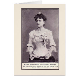 Mademoiselle Gabrielle The Half-Woman, on Cards