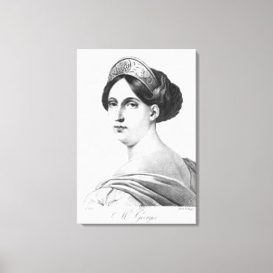 Mademoiselle George, 1825 Canvas Print