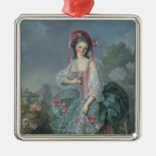 Mademoiselle Guimard (by Jacques-Louis David) Metal Tree Decoration