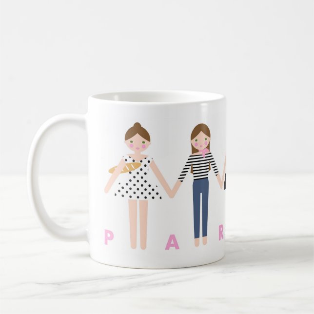 Mademoiselle in Paris Mug (Left)