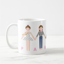 Mademoiselle in Paris Mug