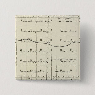 Madera County, California 15 Cm Square Badge