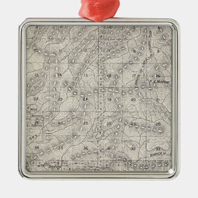Madera County, California 7 Metal Tree Decoration (Front)