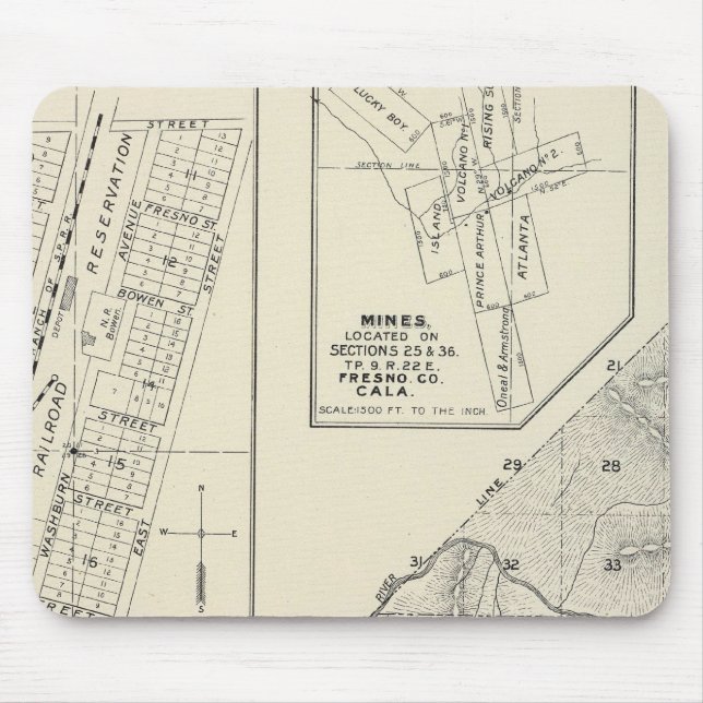 Madera County, California Mouse Mat (Front)