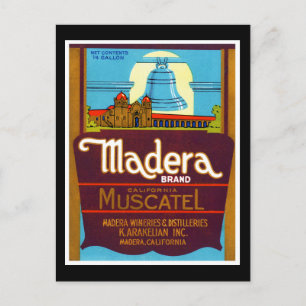 Madera Muscatel Postcard