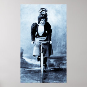 Madge Lessing 1902 - Vintage Cyan Poster