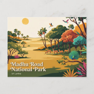 Madhu Road National Park Sri Lanka Postcard