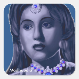 Madhubala Square Sticker