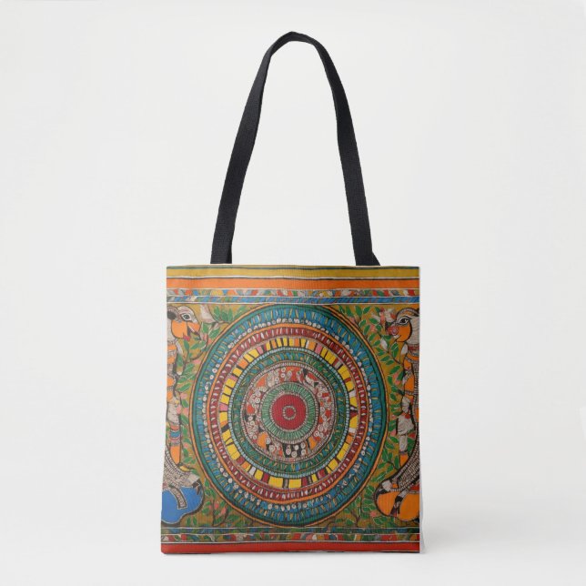 Madhubani Art Tote Bag (Front)