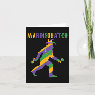 Madi Mardi Gras Bigfoot Mardi Gras Clothes Men Mar Card