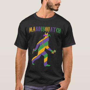 Madi Mardi Gras Bigfoot Mardi Gras Clothes Men Mar T-Shirt