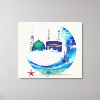 Madina mecca Islamic canvas art design eastern