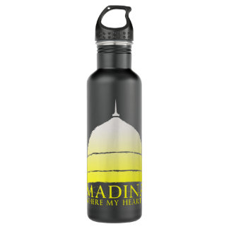 Madina Where My Heart Is - Islamic Pilgrimage Musl 710 Ml Water Bottle