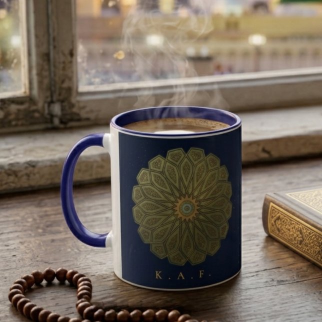 Madinah Rosette Islamic Art Personalised Mug (Creator Uploaded)