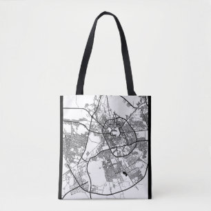 Madinah Saudi Arabia City Map Tote Bag