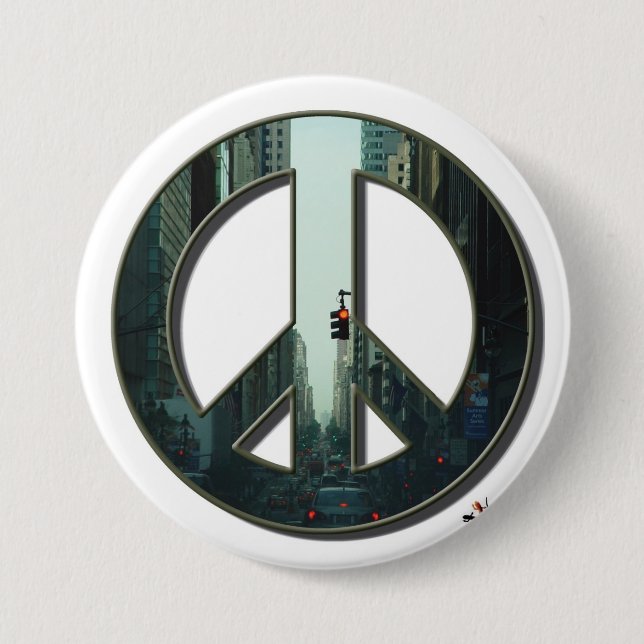 Madison Avenue Peace Button (Front)