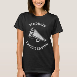 Madison Cheer Distressed Retro 90's Cheerleader T-Shirt