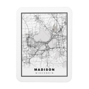 Madison Map Magnet