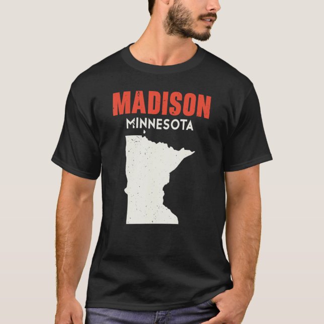 Madison Minnesota USA State America Travel Minneso T-Shirt (Front)
