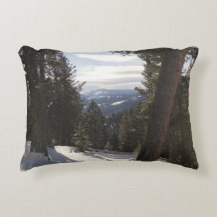 Madison Mountains in Winter in Montana Decorative Cushion