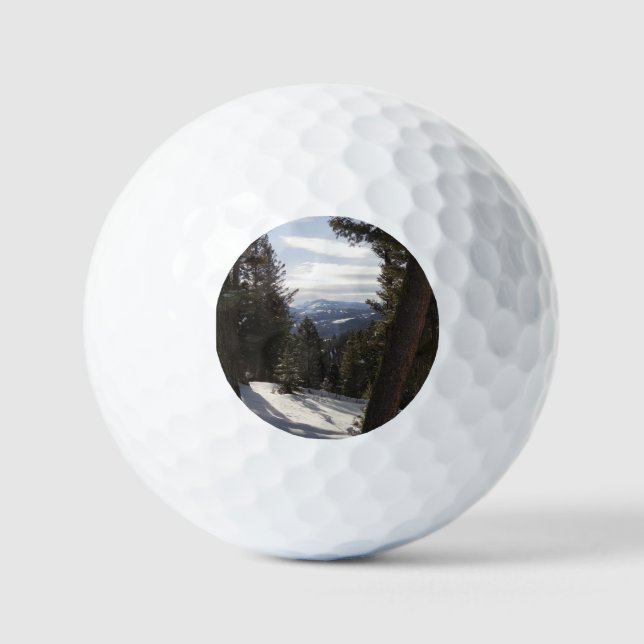 Madison Mountains in Winter in Montana Golf Balls (Front)