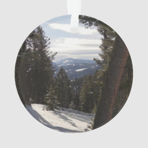 Madison Mountains in Winter in Montana Ornament