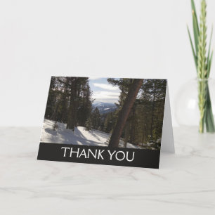 Madison Mountains in Winter in Montana Thank You Card