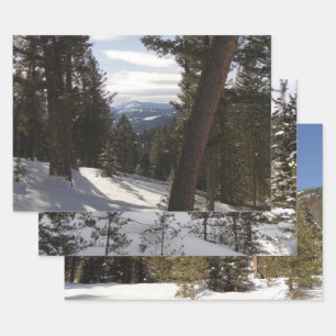 Madison Mountains in Winter in Montana Wrapping Paper Sheet