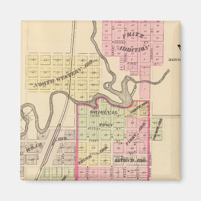 Madison, Nebraska Magnet (Front)