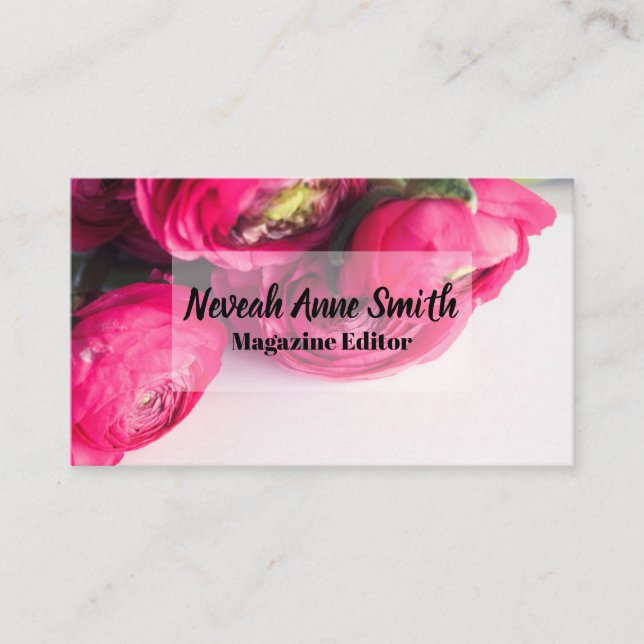 Madison Professional Floral Business Card (Front)