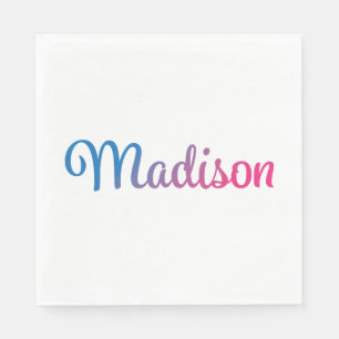 Madison Stylish Cursive Napkin