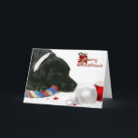 Madison the Black Labrador Christmas Card<br><div class="desc">This sweet Christmas Card features Madison,  a beautiful female Black Labrador Retriever.</div>