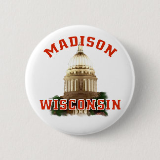 Madison,Wisconsin 6 Cm Round Badge