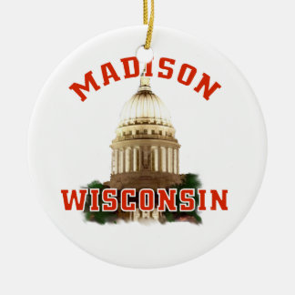 Madison,Wisconsin Ceramic Tree Decoration