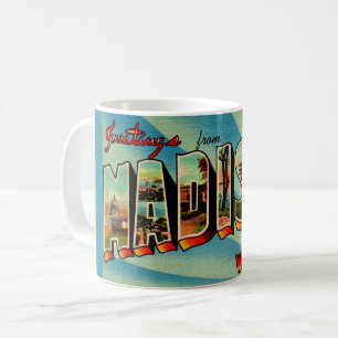 Madison Wisconsin Greeting Postcard Coffee Mug