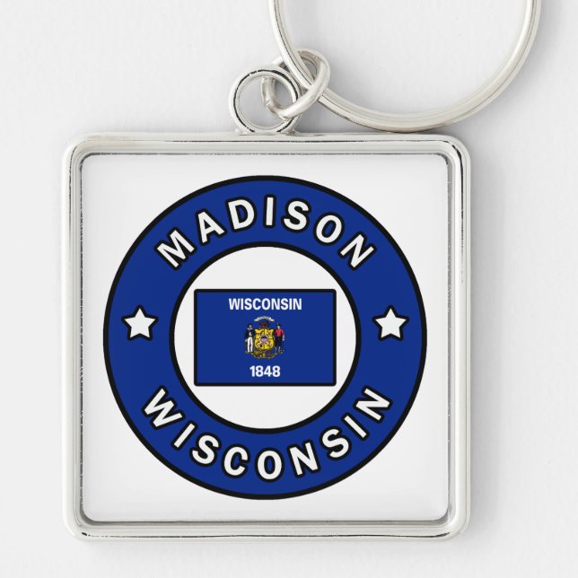 Madison Wisconsin Key Ring (Front)
