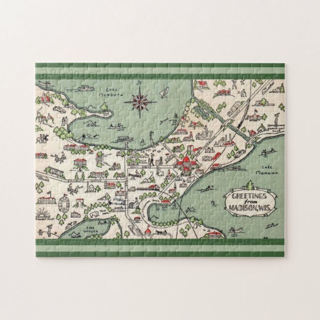 Madison Wisconsin Lakes  Jigsaw Puzzle (Horizontal)