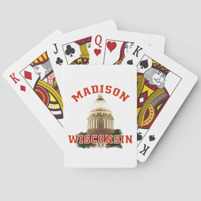 Madison,Wisconsin Playing Cards (Back)